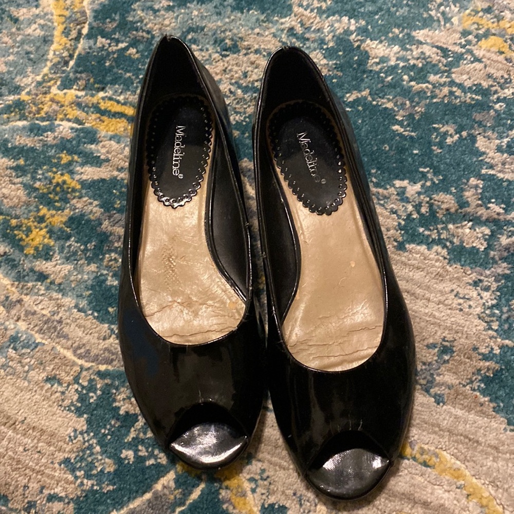 Worn dress shoes